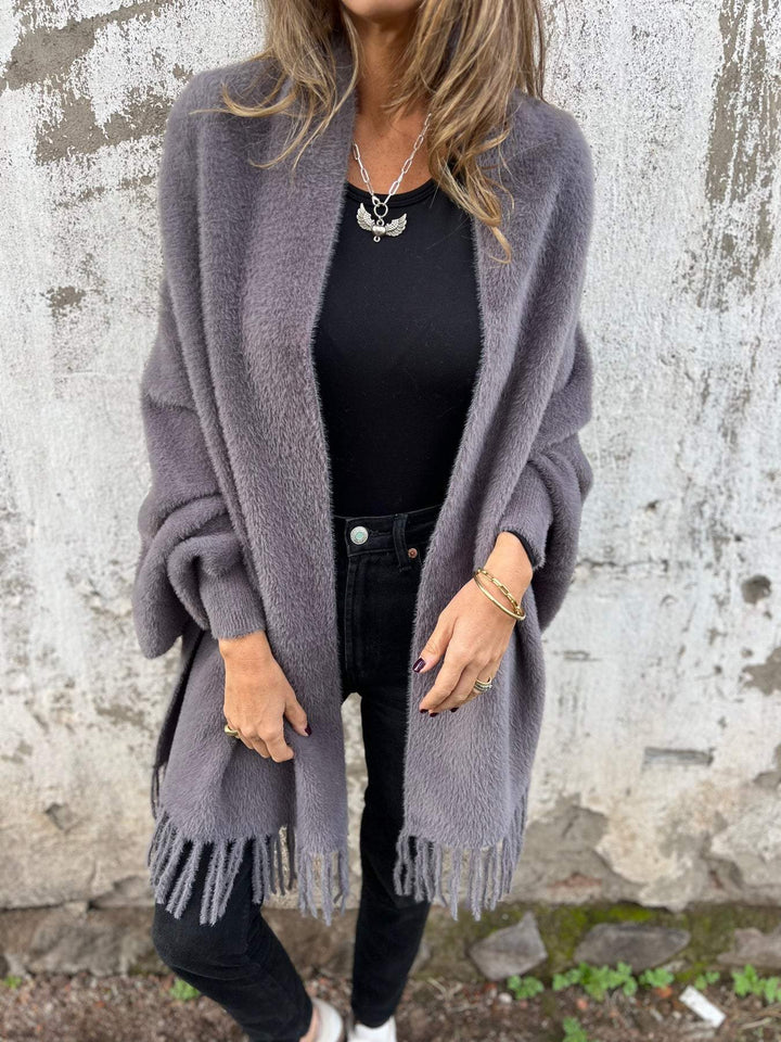 Nele | Veste en Tricot Longue Femme à Devant Ouvert