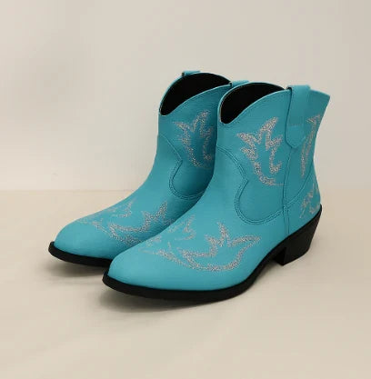 Bottes de cowboy brodées pour femmes | Été