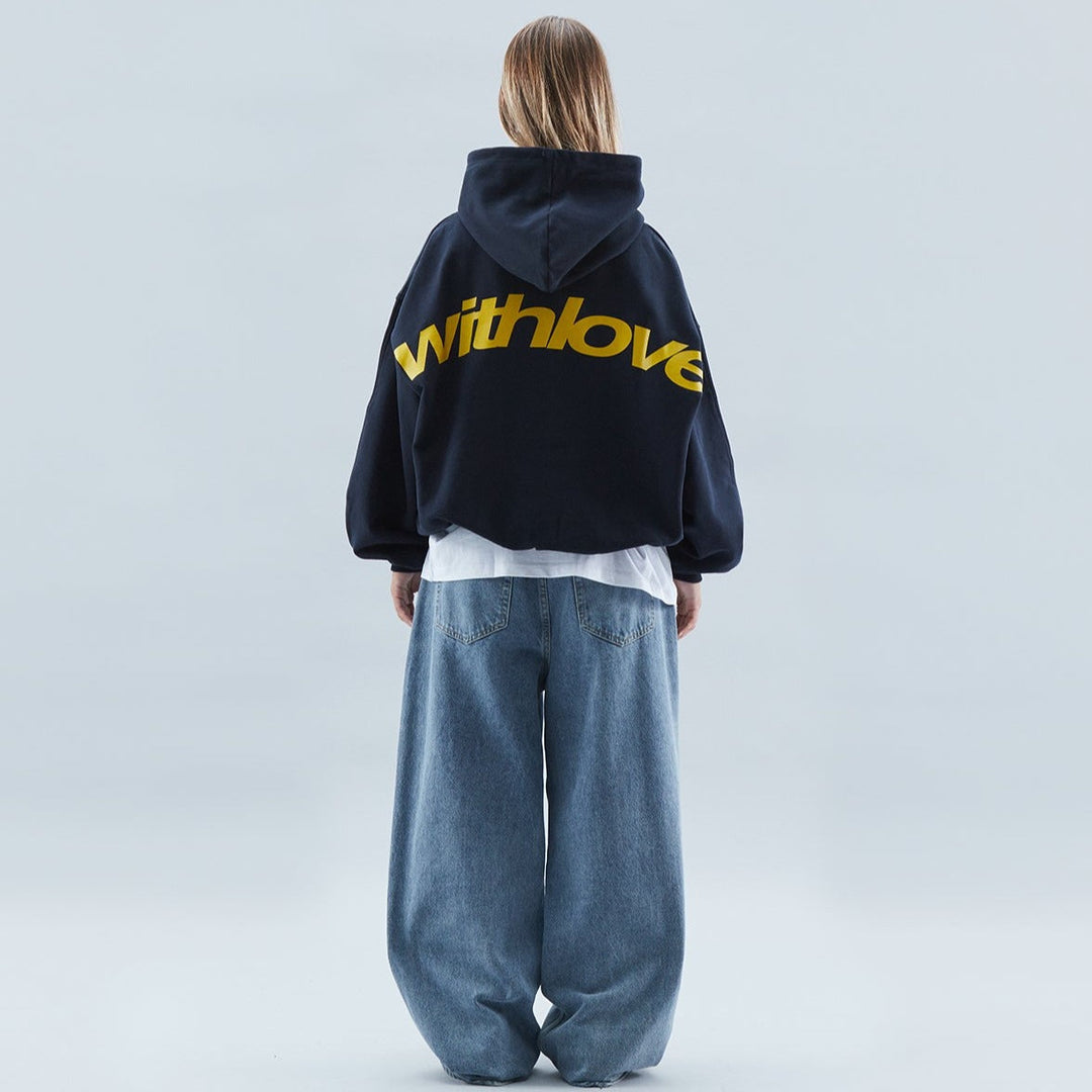 Petra | Sweat à capuche oversize pour femmes avec impression de texte