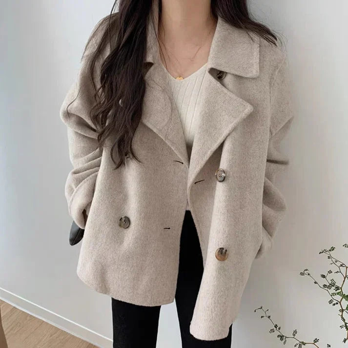 Manteau plus chaud, élégant et confortable, en coton classique et confortable pour femmes
