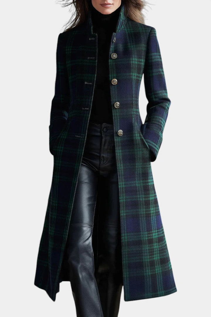 Marlene | Manteau à carreaux intemporel pour femmes