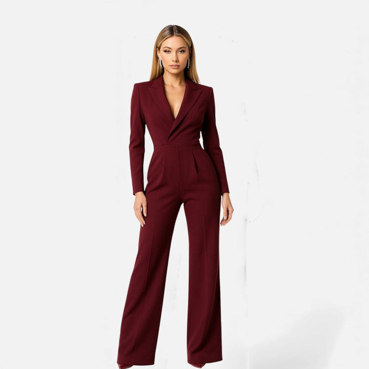 Combinaison élégante pour femmes avec col de costume
