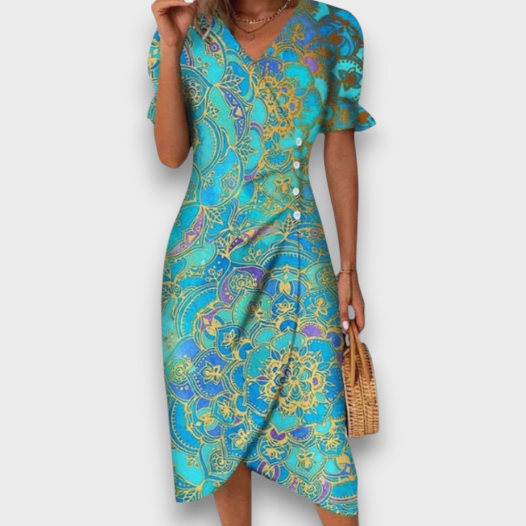 Heliane – Robe Midi Fleurie