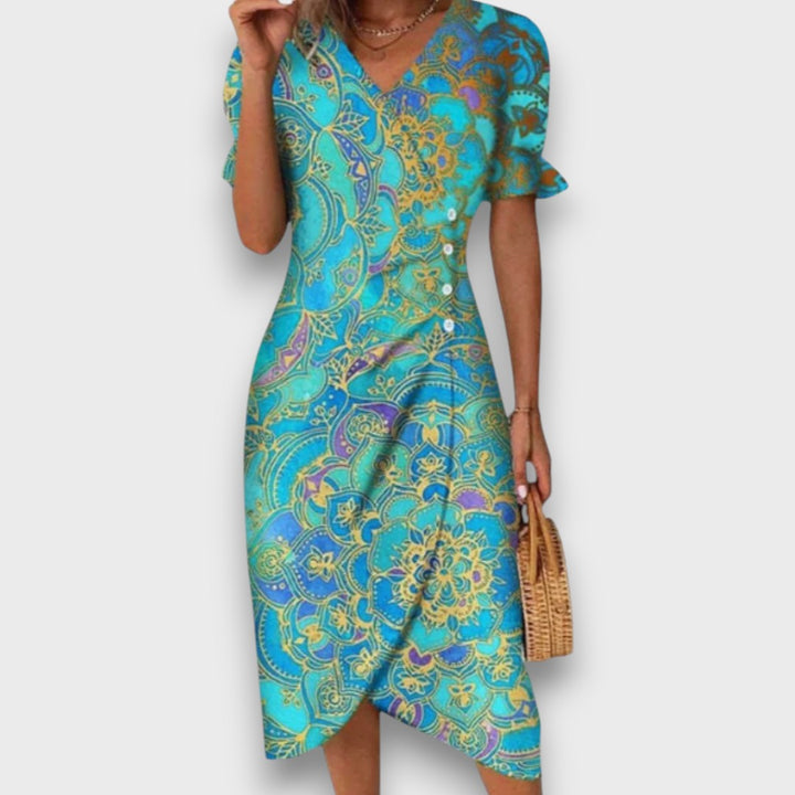 Heliane – Robe Midi Fleurie