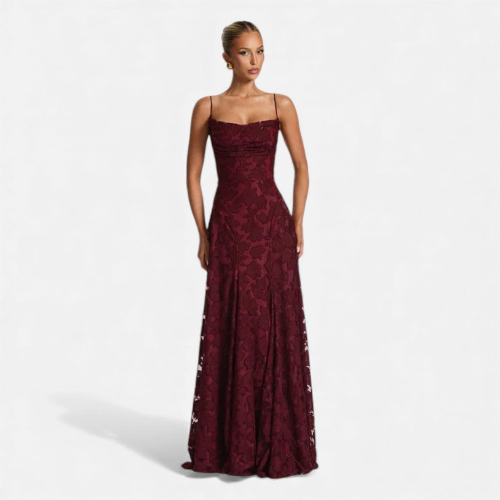 Robe de soirée femme avec silhouette évasée