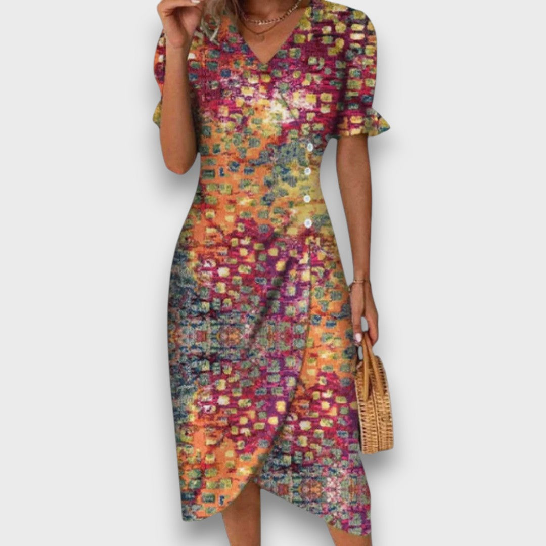Heliane – Robe Midi Fleurie