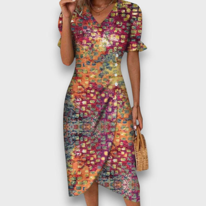 Heliane – Robe Midi Fleurie