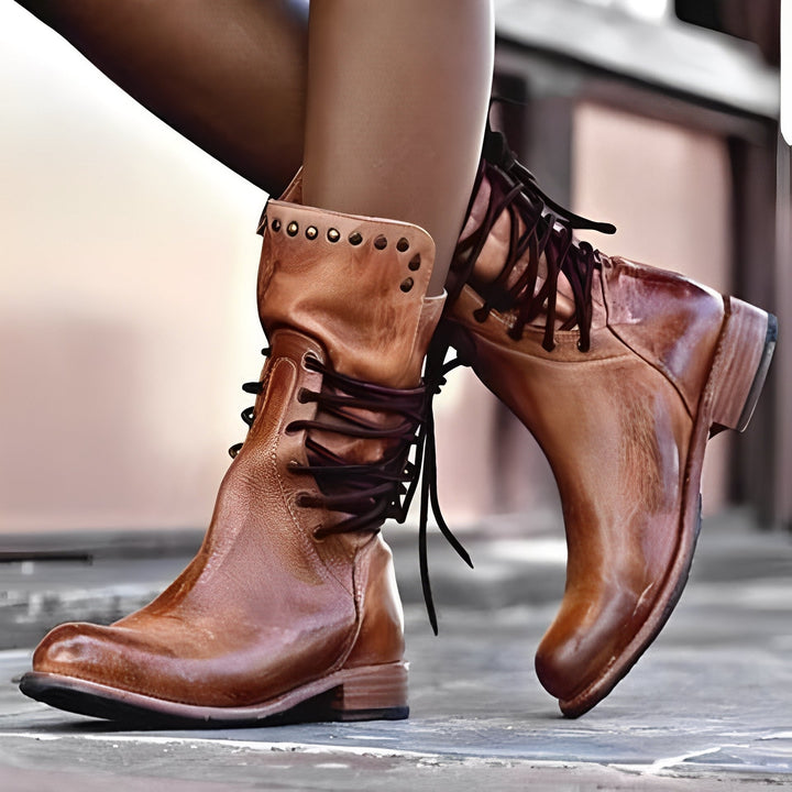Lenora - Bottes classiques pour femmes à talon bas