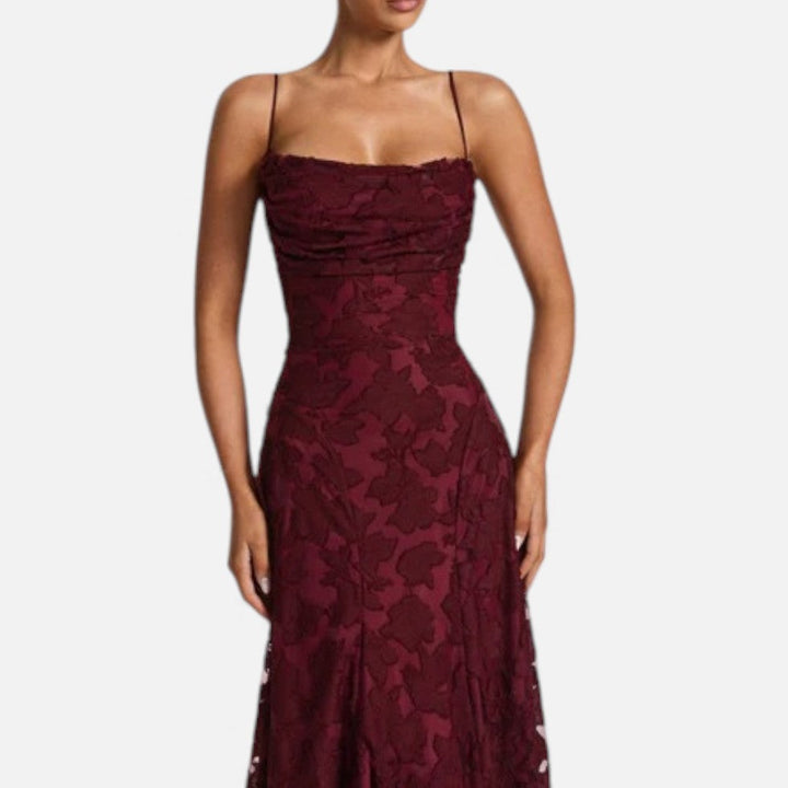 Robe de soirée femme avec silhouette évasée