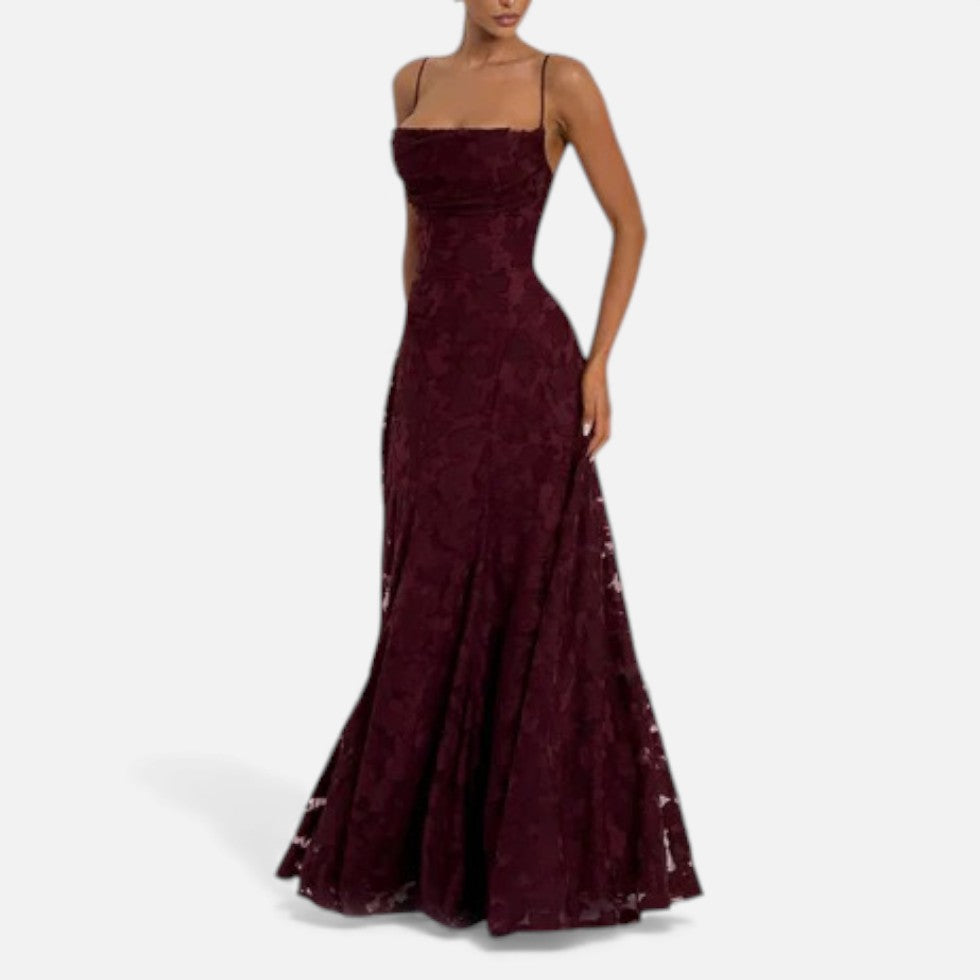 Robe de soirée femme avec silhouette évasée