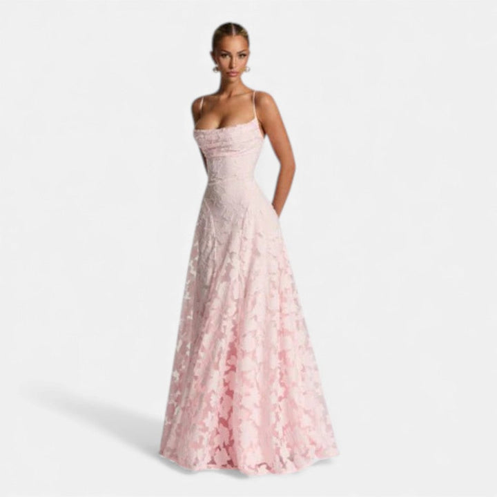 Robe de soirée femme avec silhouette évasée