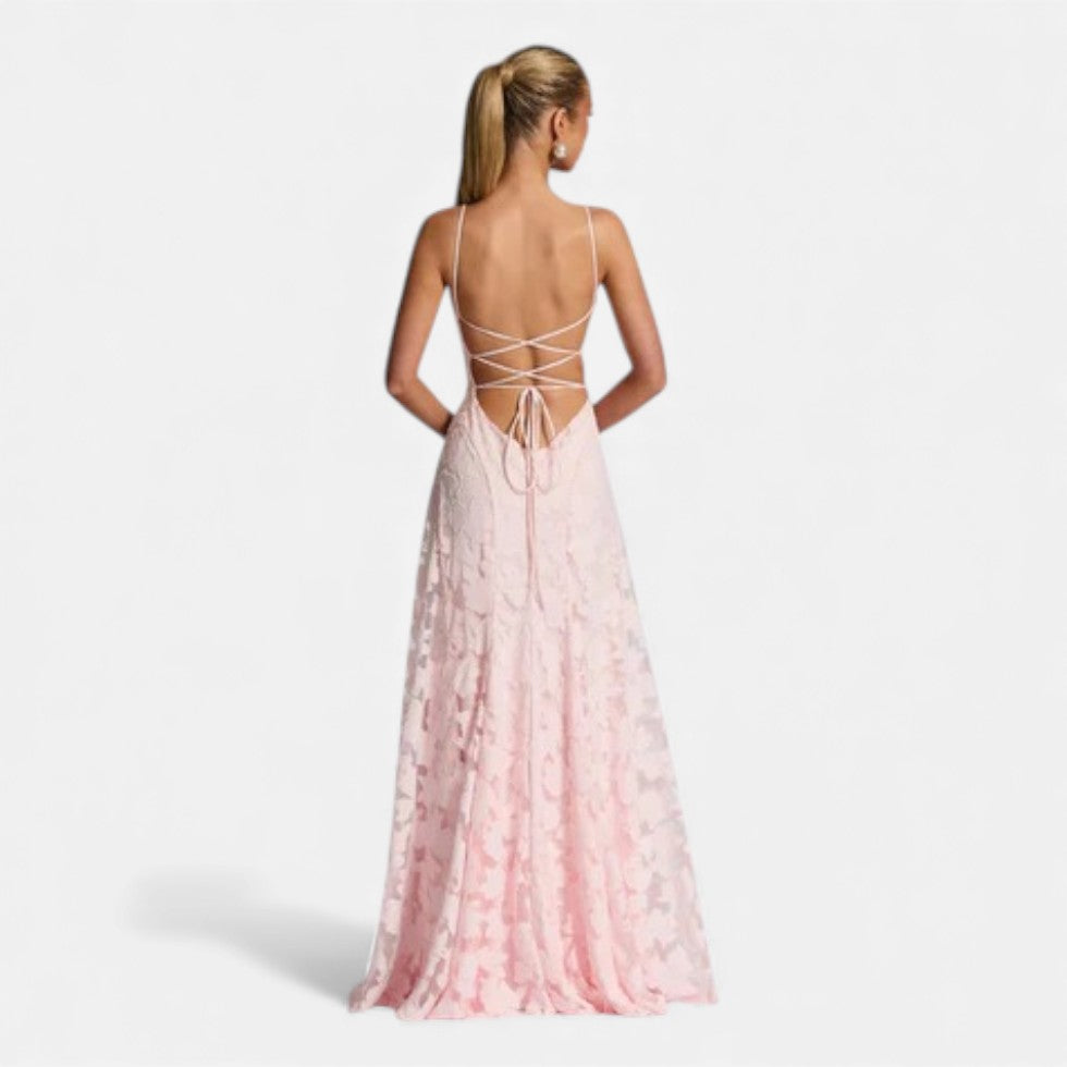 Robe de soirée femme avec silhouette évasée