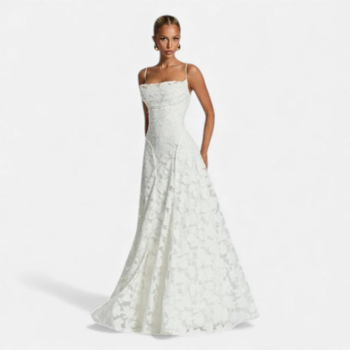 Robe de soirée femme avec silhouette évasée
