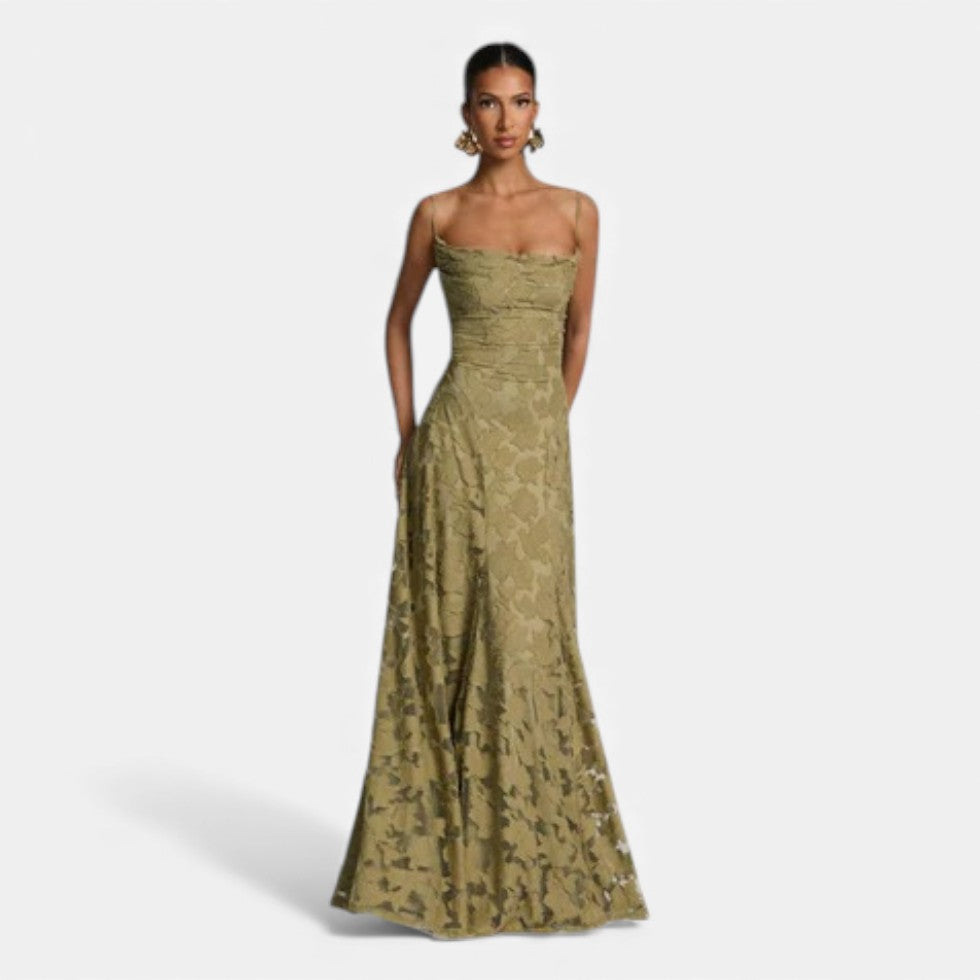 Robe de soirée femme avec silhouette évasée