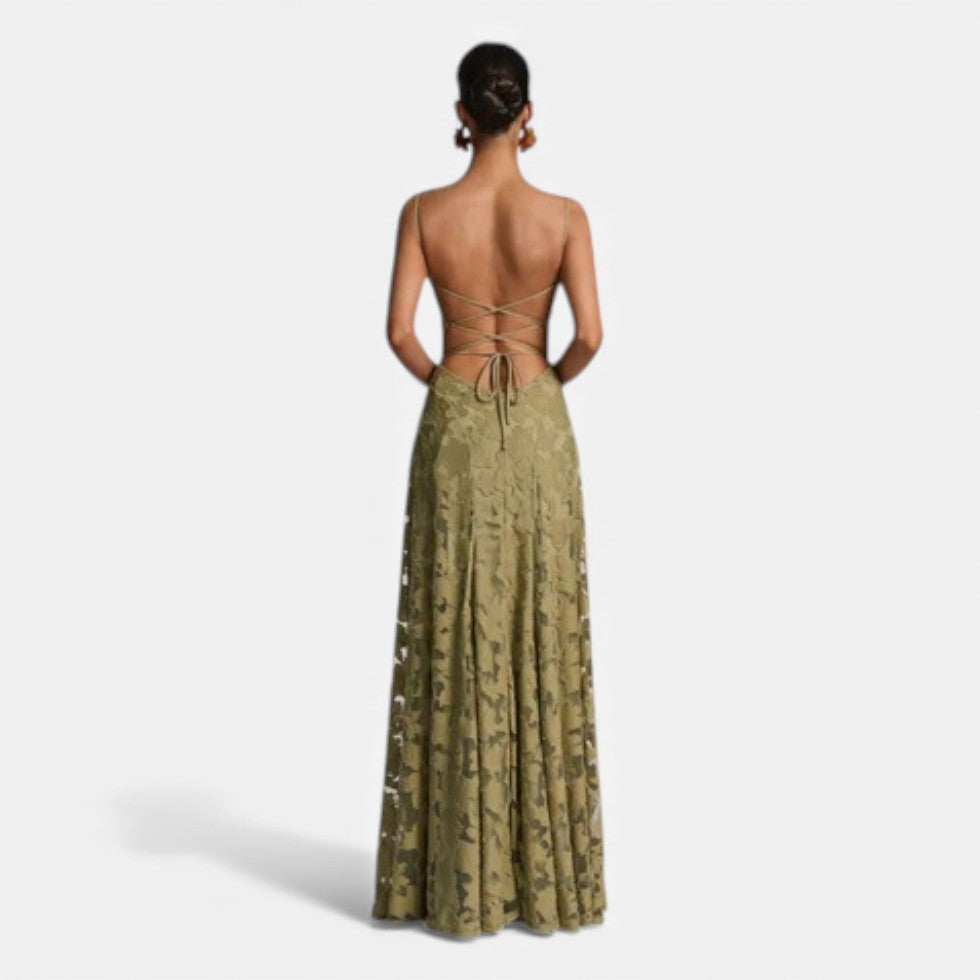 Robe de soirée femme avec silhouette évasée