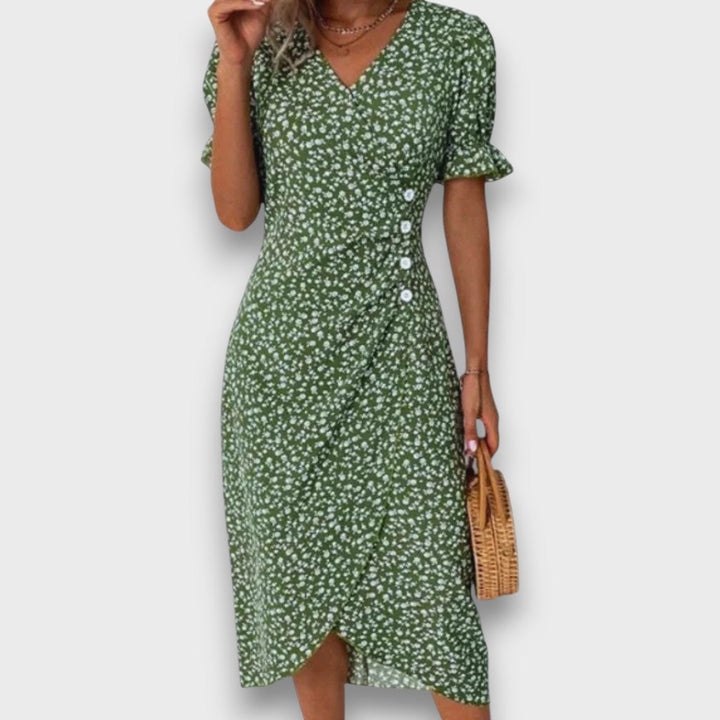 Heliane – Robe Midi Fleurie