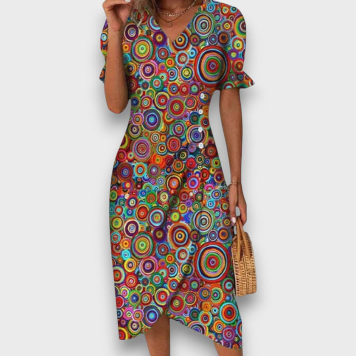 Heliane – Robe Midi Fleurie