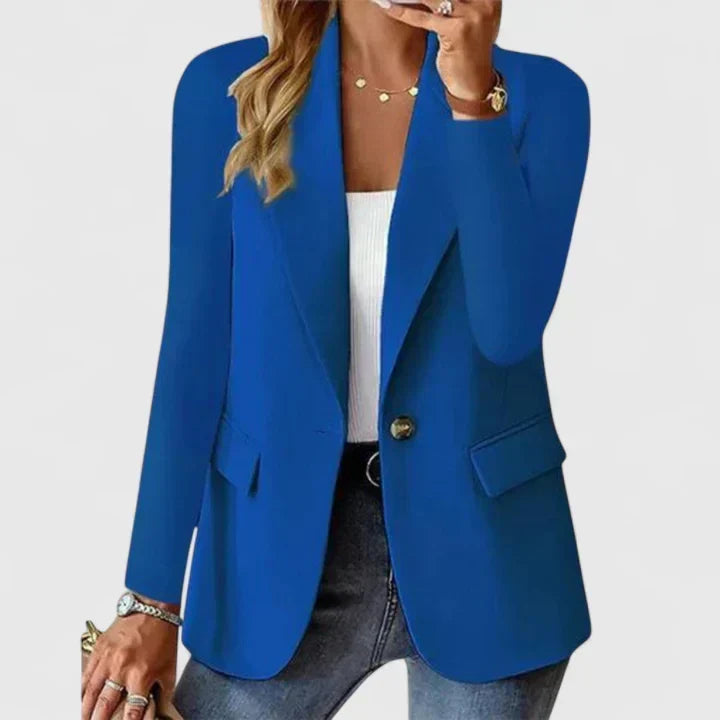 Ingrid | Blazer Classique Femme Coupe Régulière à Bouton