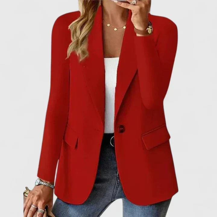 Ingrid | Blazer Classique Femme Coupe Régulière à Bouton