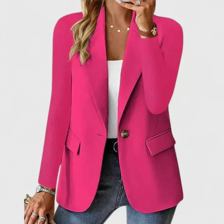 Ingrid | Blazer Classique Femme Coupe Régulière à Bouton