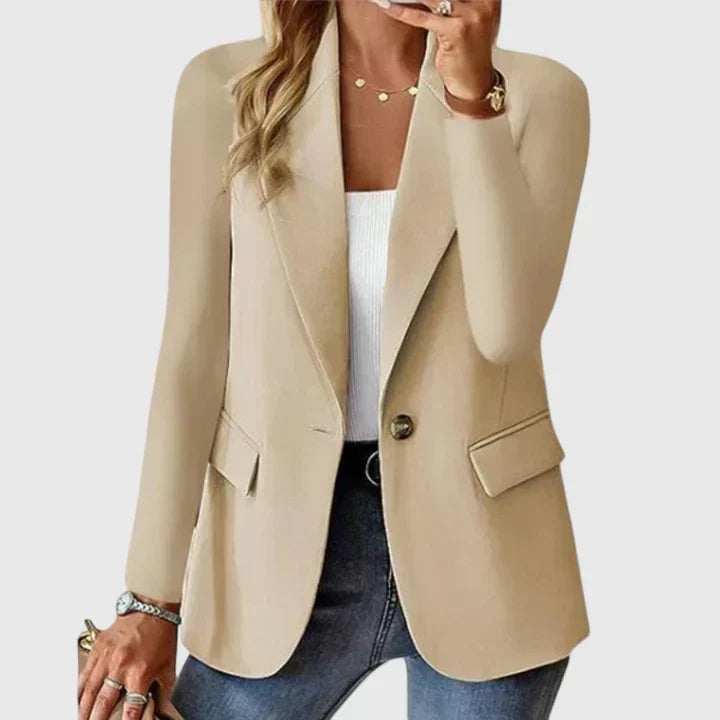 Ingrid | Blazer Classique Femme Coupe Régulière à Bouton
