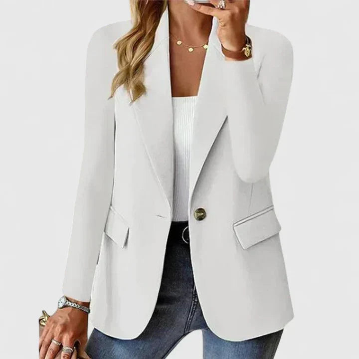 Ingrid | Blazer Classique Femme Coupe Régulière à Bouton
