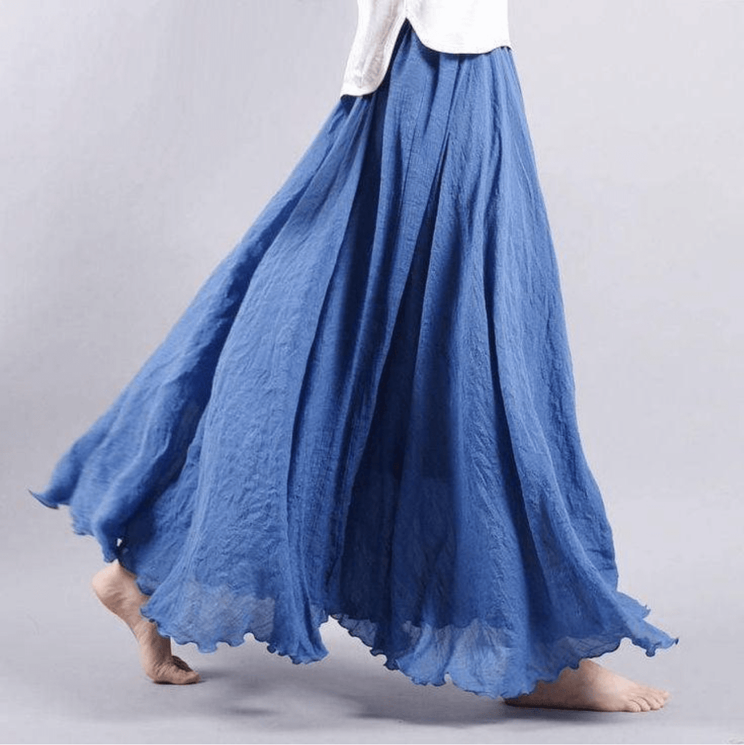 Ingrid | Jupe Maxi Évasée pour Femmes avec Taille Élastique