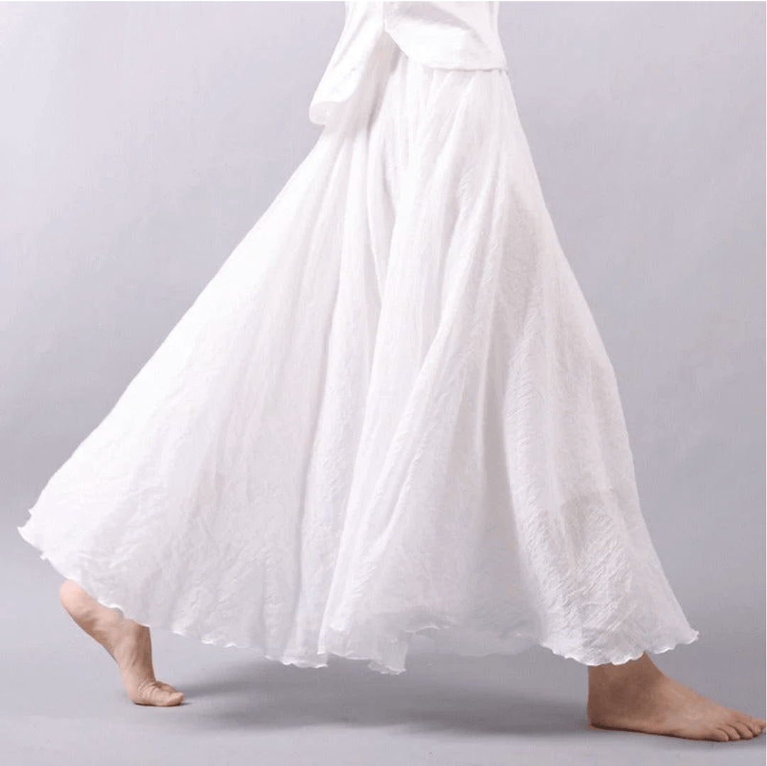 Ingrid | Jupe Maxi Évasée pour Femmes avec Taille Élastique