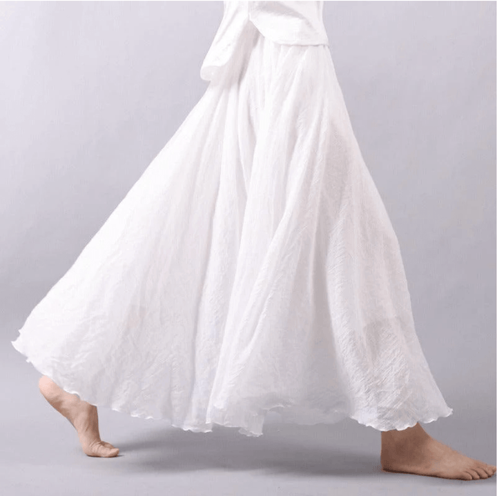Ingrid | Jupe Maxi Évasée pour Femmes avec Taille Élastique