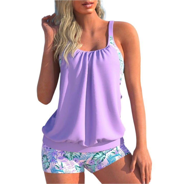 SummerBloom Ensemble de Tankini Femme en Deux Pièces