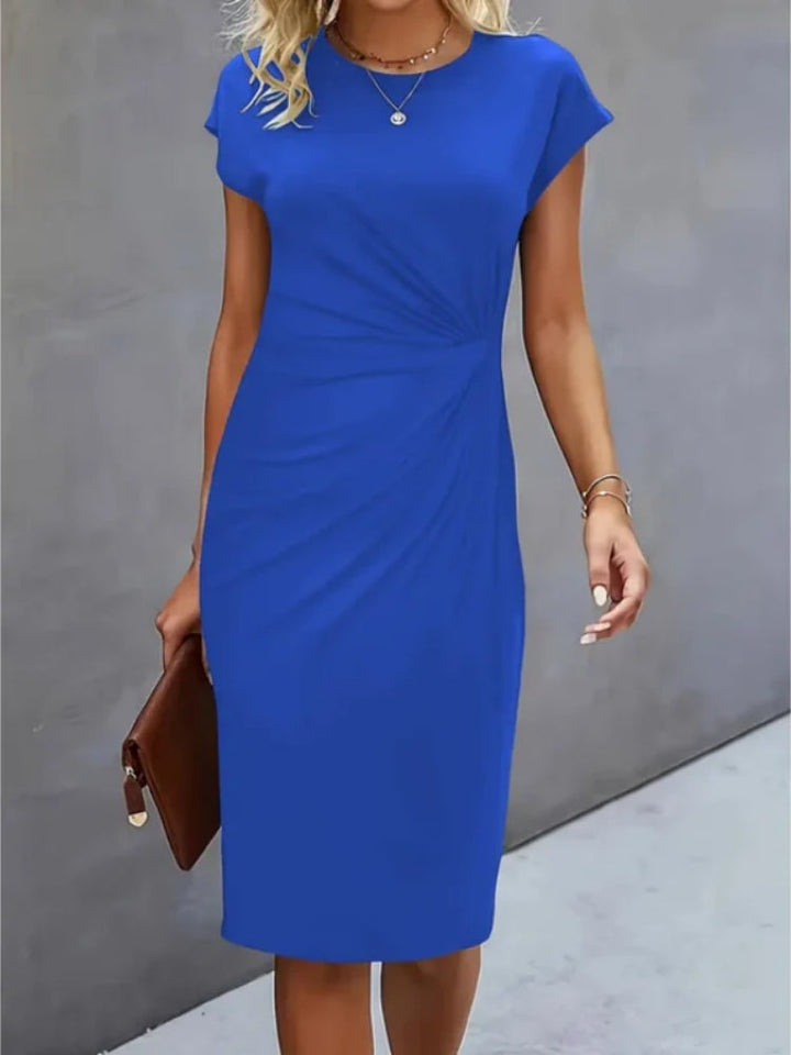 Isabella | Robe midi à manches courtes festive