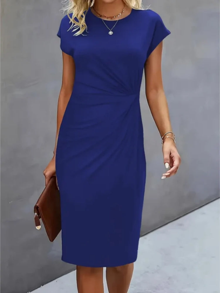Isabella | Robe midi à manches courtes festive