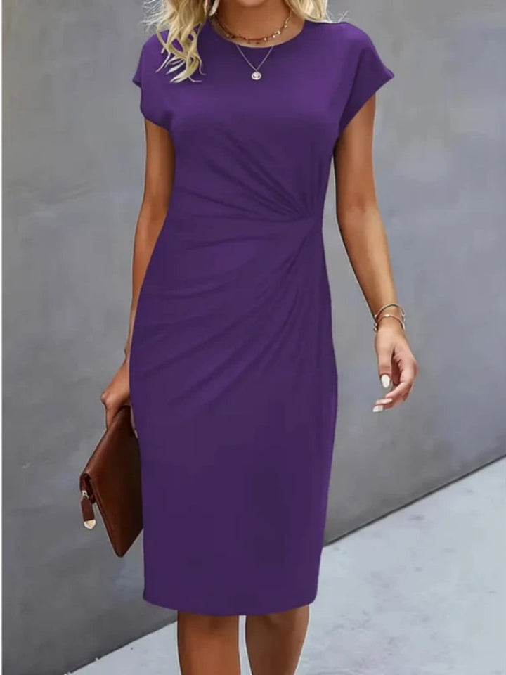 Isabella | Robe midi à manches courtes festive