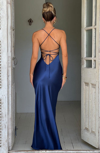 Natalie - Robe Maxi en Satin