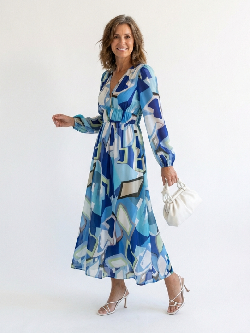 Isolde | Robe maxi portefeuille à fleurs pour femmes