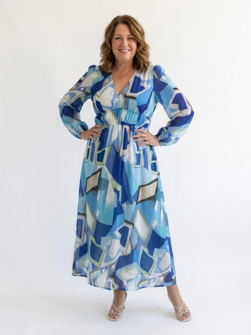 Isolde | Robe maxi portefeuille à fleurs pour femmes