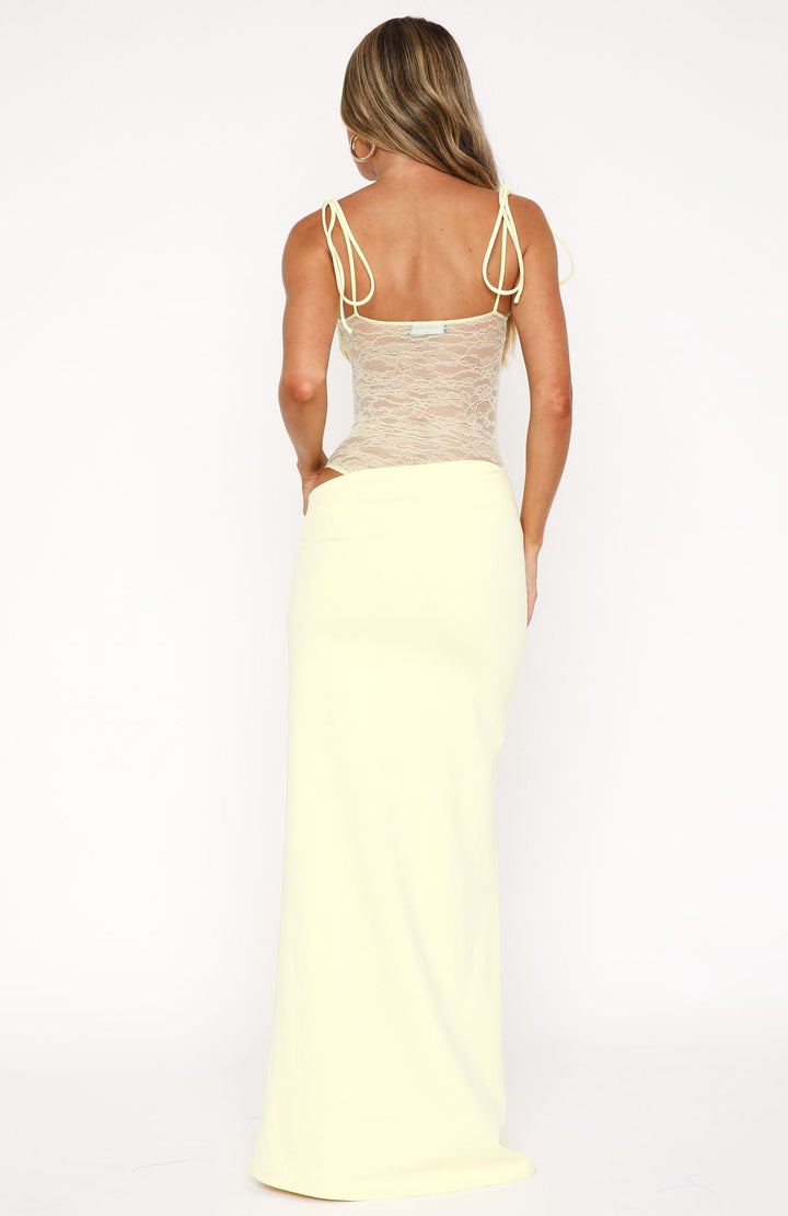 Robe maxi Arianne I avec dentelle