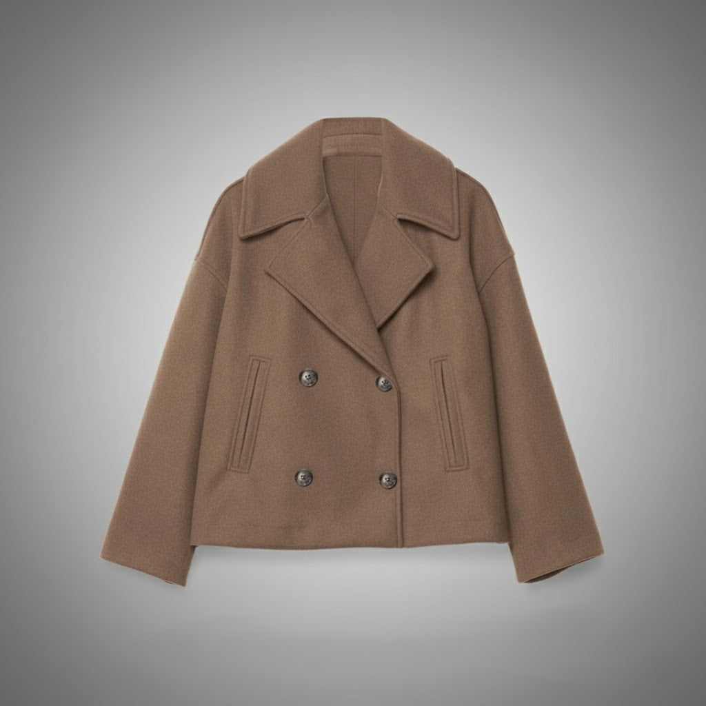 Johanna | Manteau court élégant pour femmes avec boutons