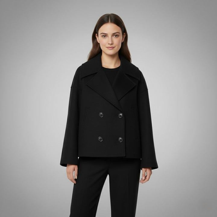 Johanna | Manteau court élégant pour femmes avec boutons