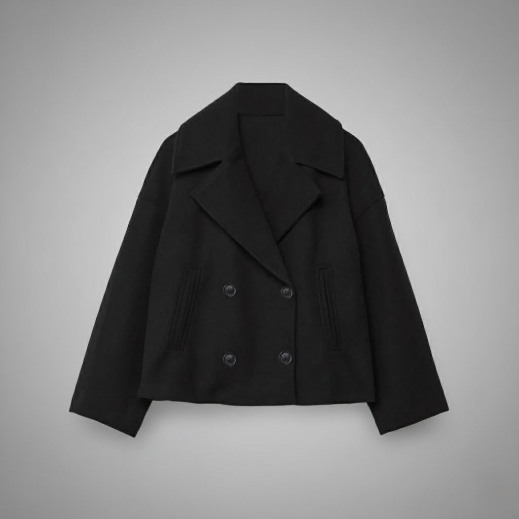 Johanna | Manteau court élégant pour femmes avec boutons