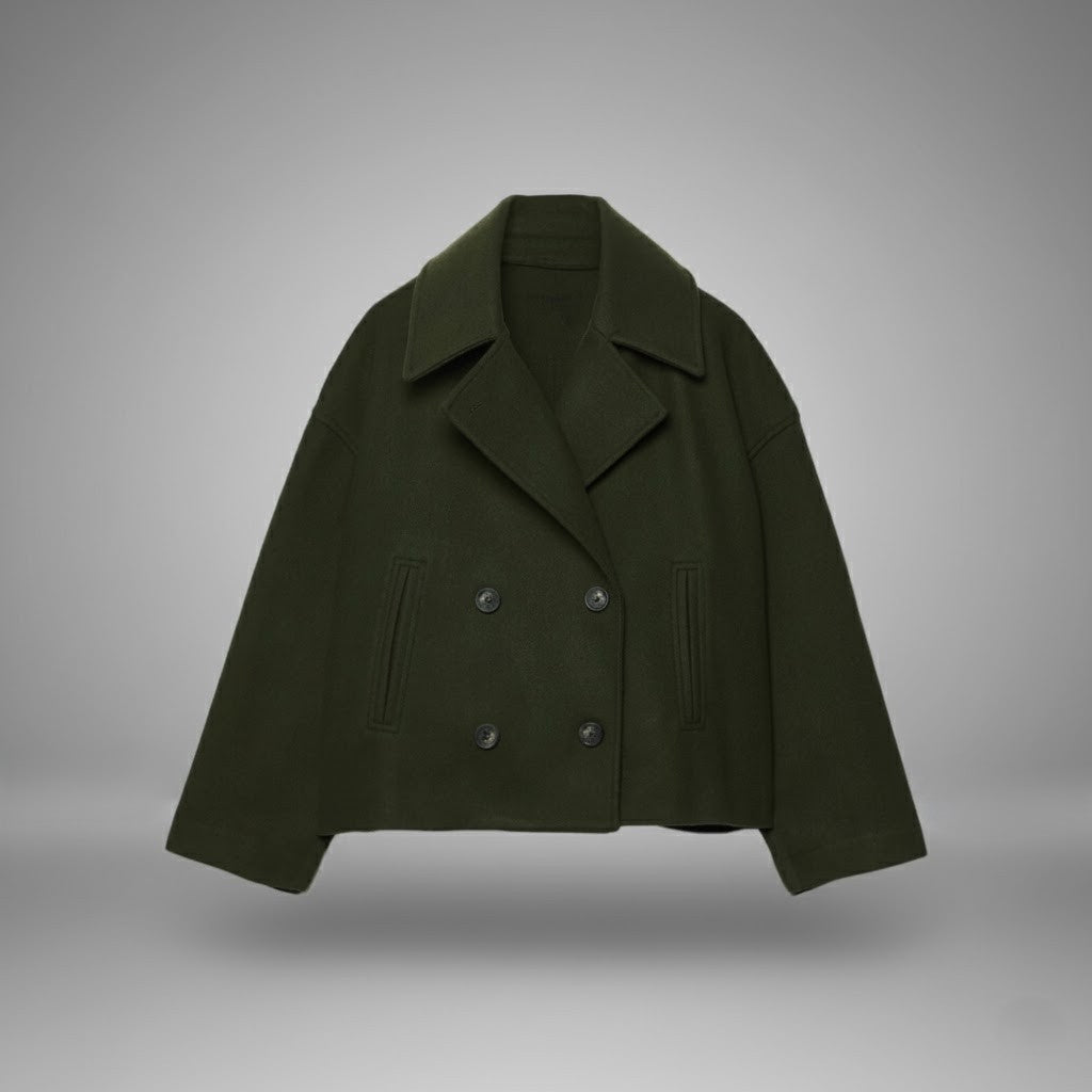 Johanna | Manteau court élégant pour femmes avec boutons