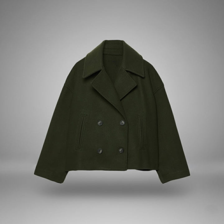 Johanna | Manteau court élégant pour femmes avec boutons