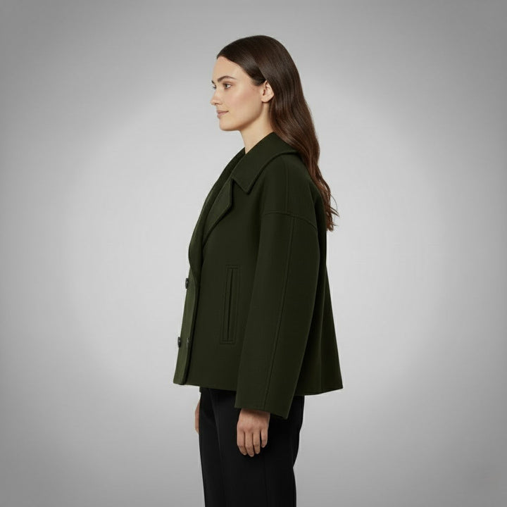 Johanna | Manteau court élégant pour femmes avec boutons