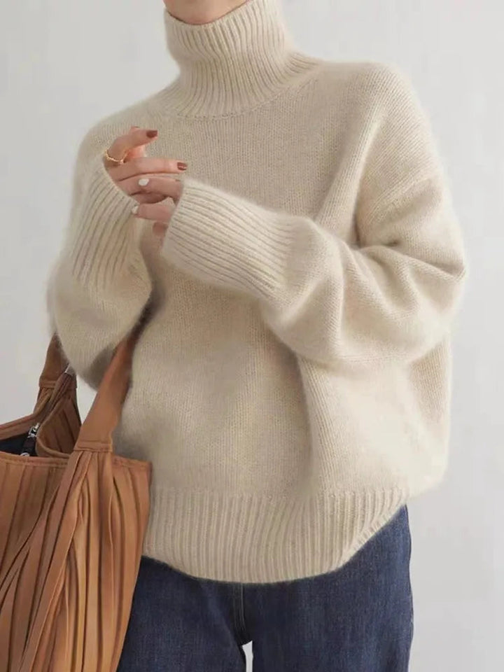 Josephine | Pull en mélange de laine pour femmes avec col roulé