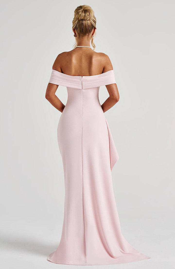 Maelys | Robe maxi sans épaules avec fente