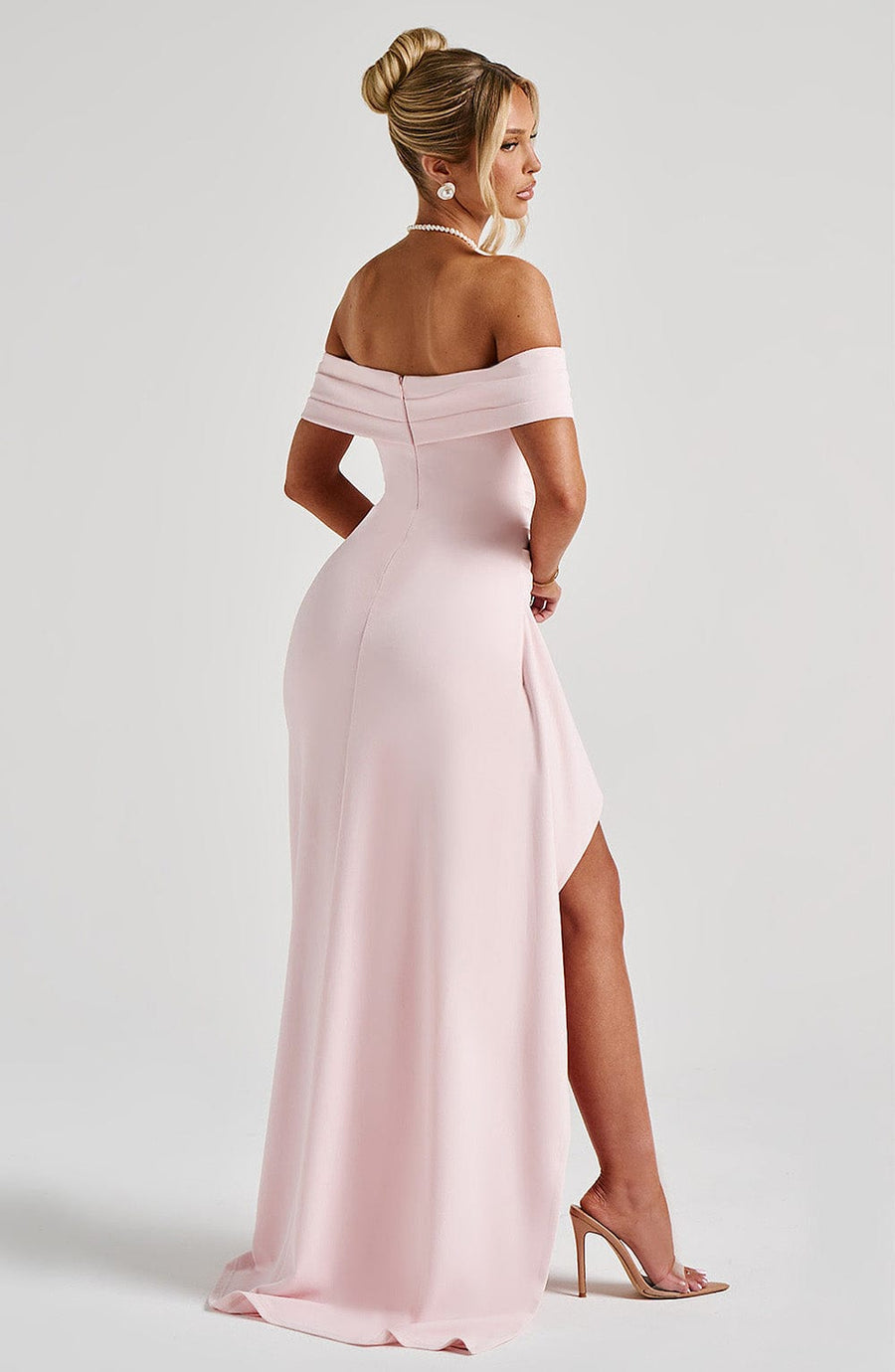 Maelys | Robe maxi sans épaules avec fente