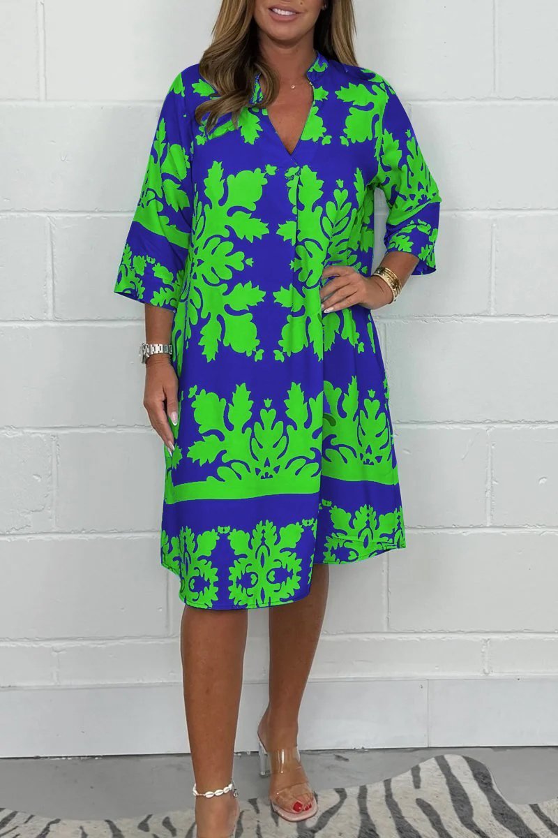 Niva | Robe midi brillante de printemps