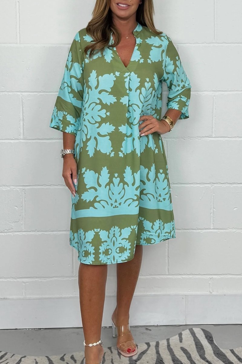 Niva | Robe midi brillante de printemps