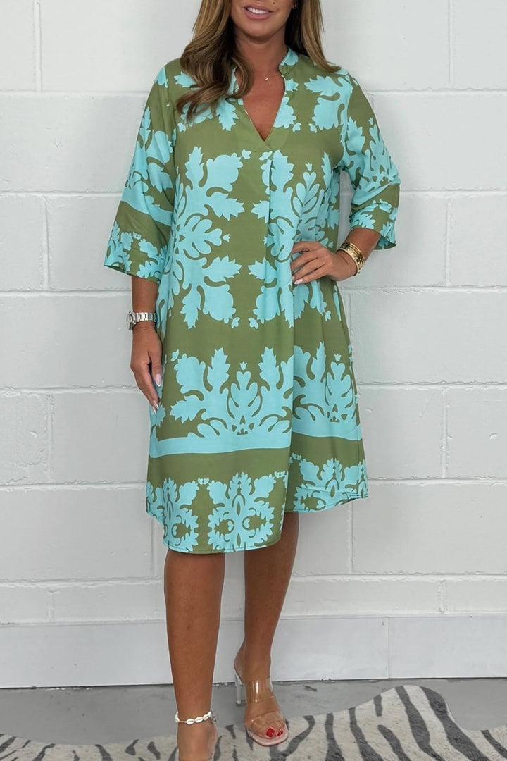 Niva | Robe midi brillante de printemps