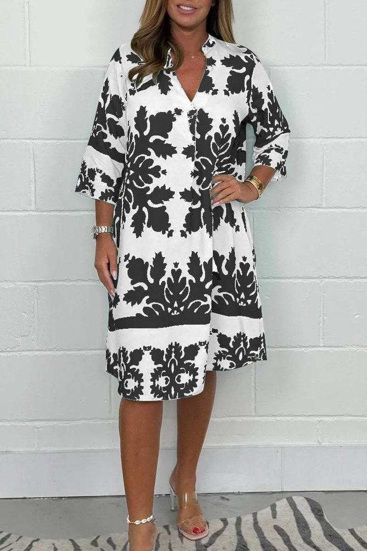 Niva | Robe midi brillante de printemps